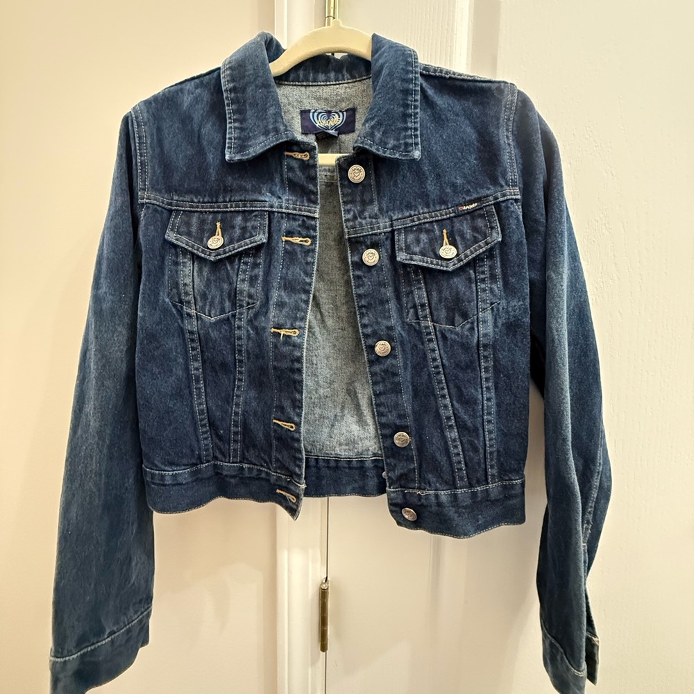 Angels Dark Blue Jean Jacket